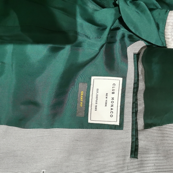 Club Monaco grant fit fine striped jacket blazer - Picture 2 of 9